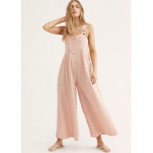 NWT Free People Sun-Drenched Overalls jumper